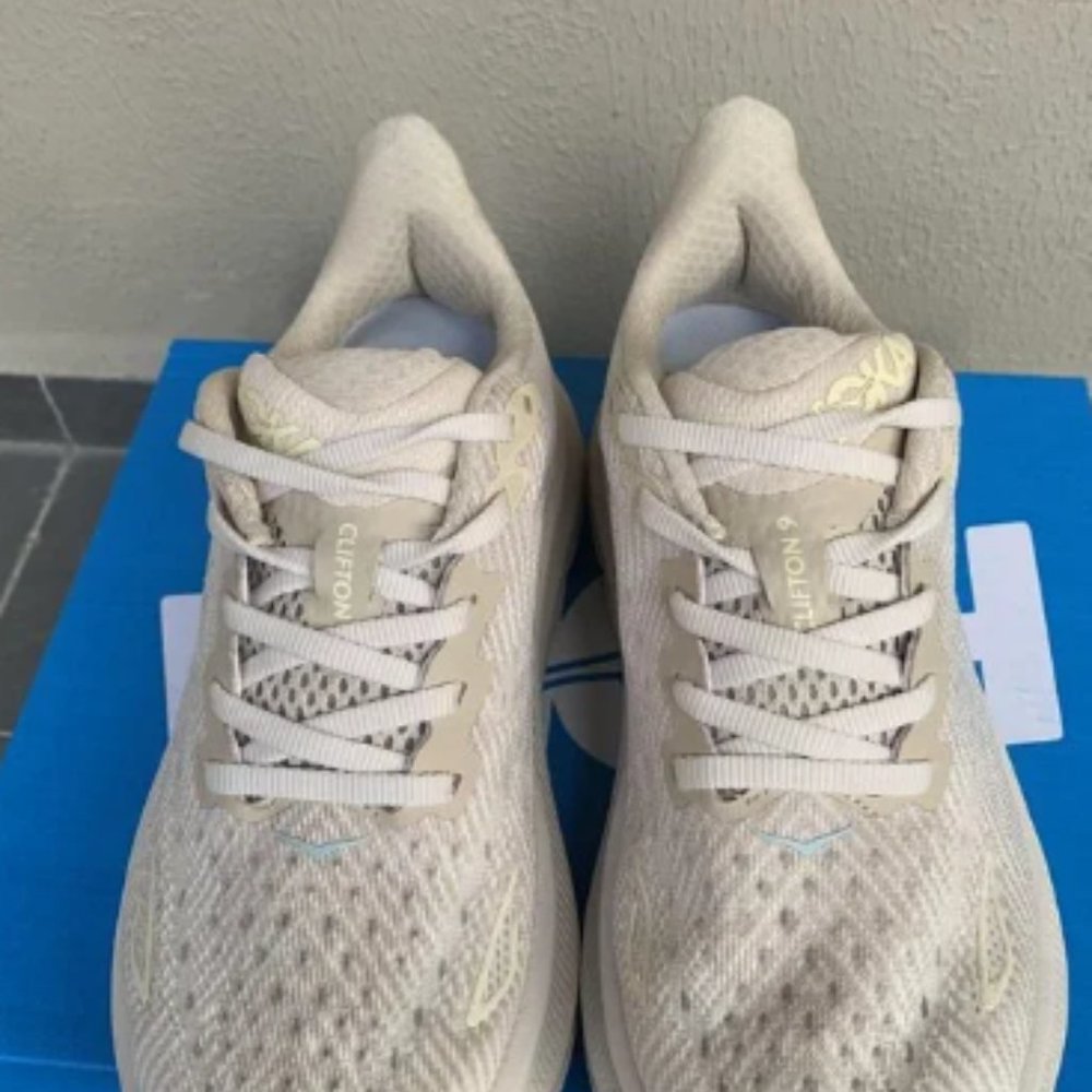Hoka Clifton 9 Eggnog Beige Ivory Women - Picture 5 of 6
